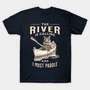 kayaking cat T-Shirt